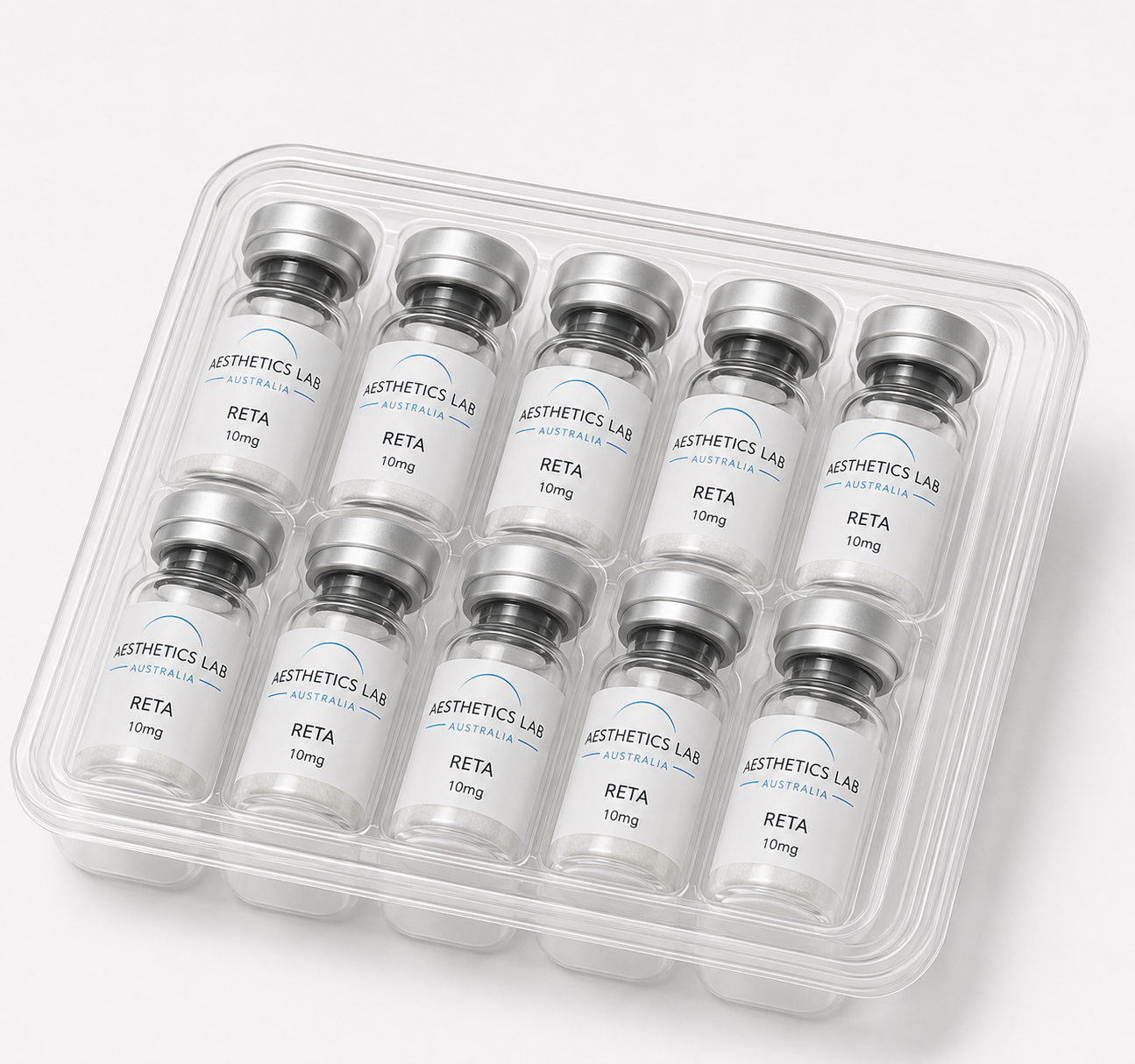 RETA 10MG BULK (x10 vial pack) includes Express Postage
